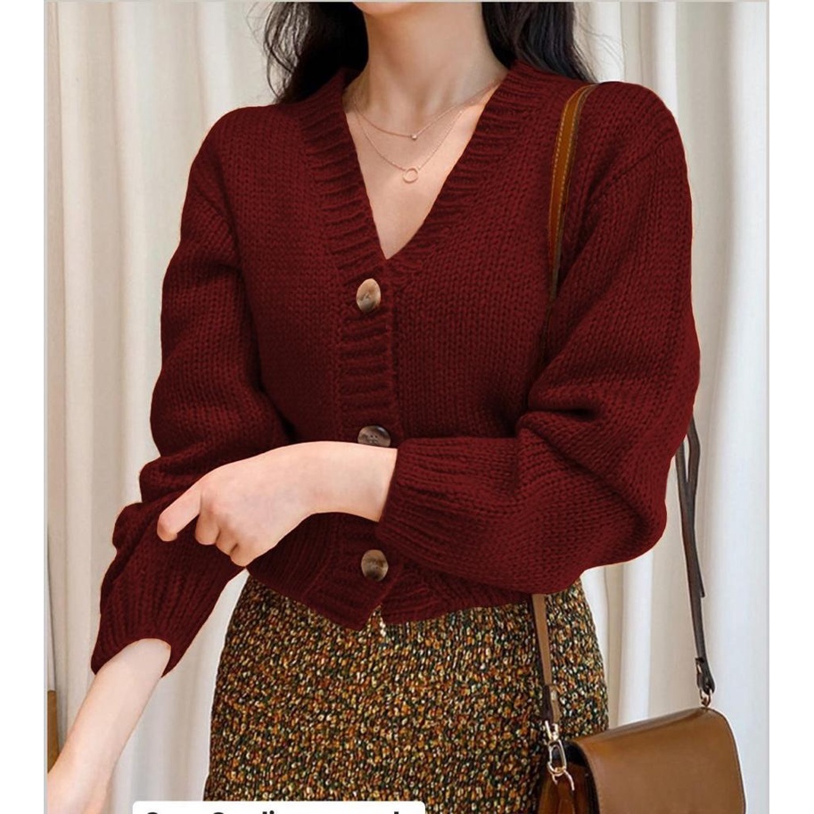 WSE390 - Cardigan Rajut Zoey / Kardigan Rajut Wanita / Atasan Wanita Terbaru / Atasan Rajut PREMIUM QUALITY