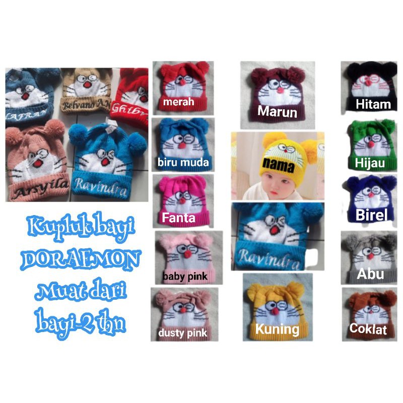 KUPLUK DORAEMON / KUPLUK NAMA BAYI /KUPLUK BAYI NAMA /KUPLUK CUSTOM /