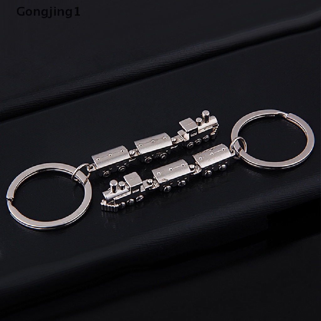 Gongjing1 Gantungan Kunci Model Kereta Api Mini Bahan Metal Alloy