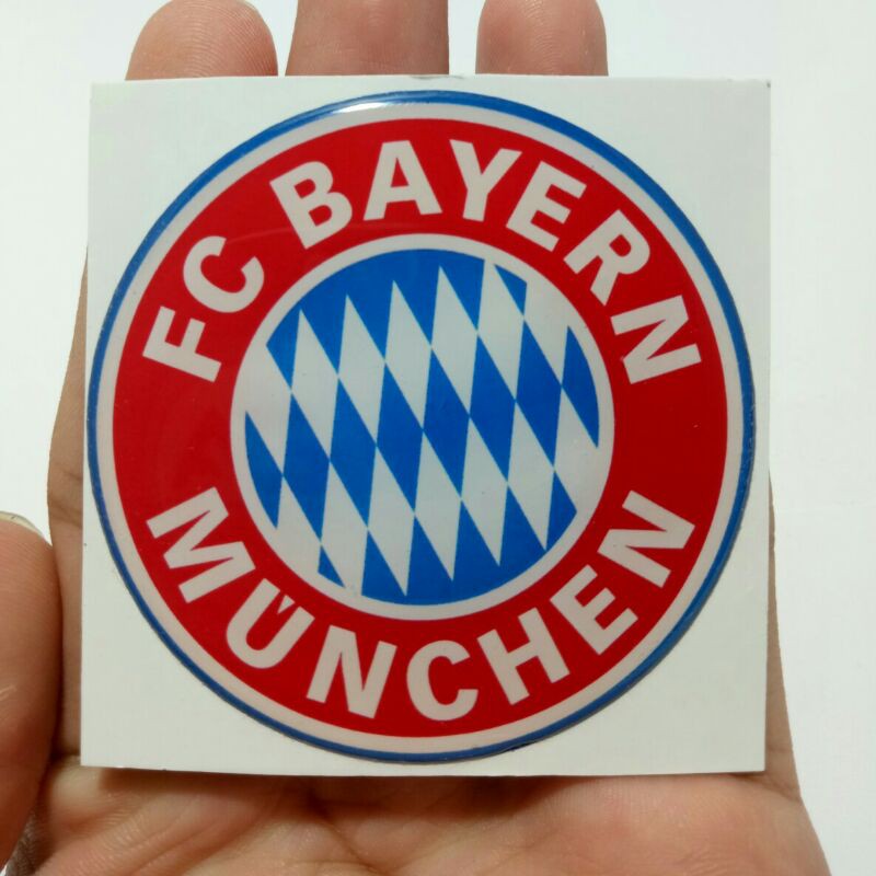 

Stiker timbul resin lentur logo Bayern munich