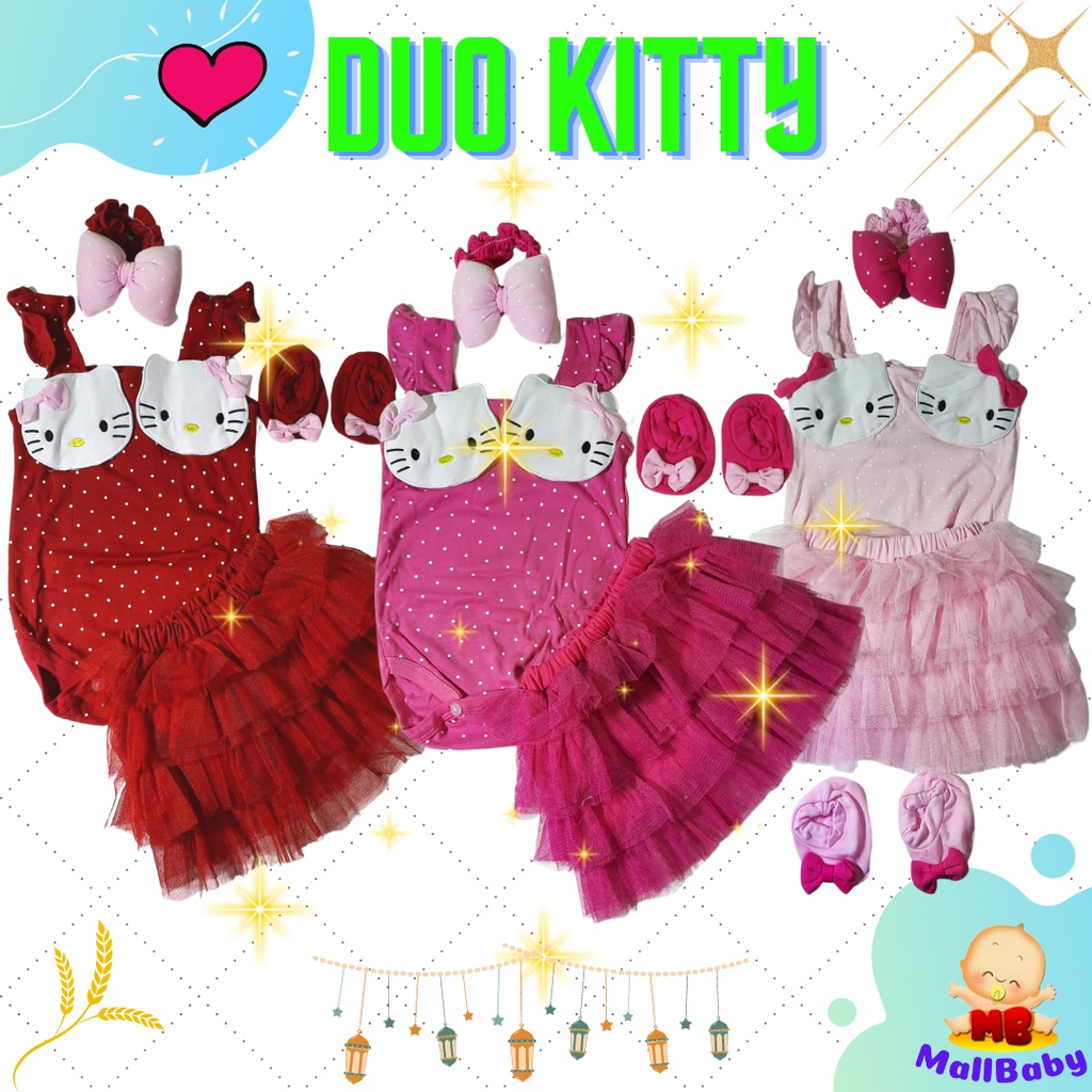 Baju Bayi Perempuan Setelan Jumper Rok Tutu Duo HK