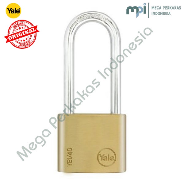 GEMBOK PADLOCK YALE YE1 40 152 BRASS PADLOCK ESSENTIAL SERIES