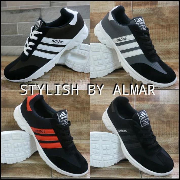 BIG SALE SEPATU ADIDAS PRIA / SEPATU KETS ADIDAS PRIA BERKUALITAS ORIGINAL - HITAM JAMINAN OK