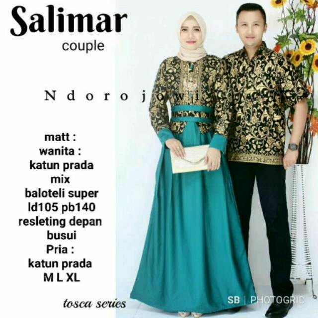 Salimar Couple Batik Model Gamis Batik Sarimbit Keluarga Anak Cowok Murah Shopee Indonesia