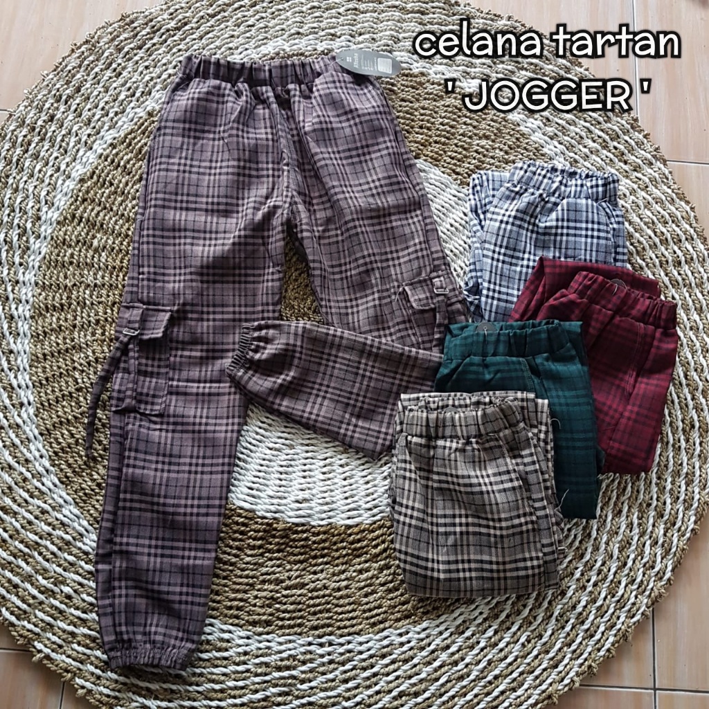 TARTAN PANTS - CELANA KOTAK / Celana Panjang Baggy Kerja Office