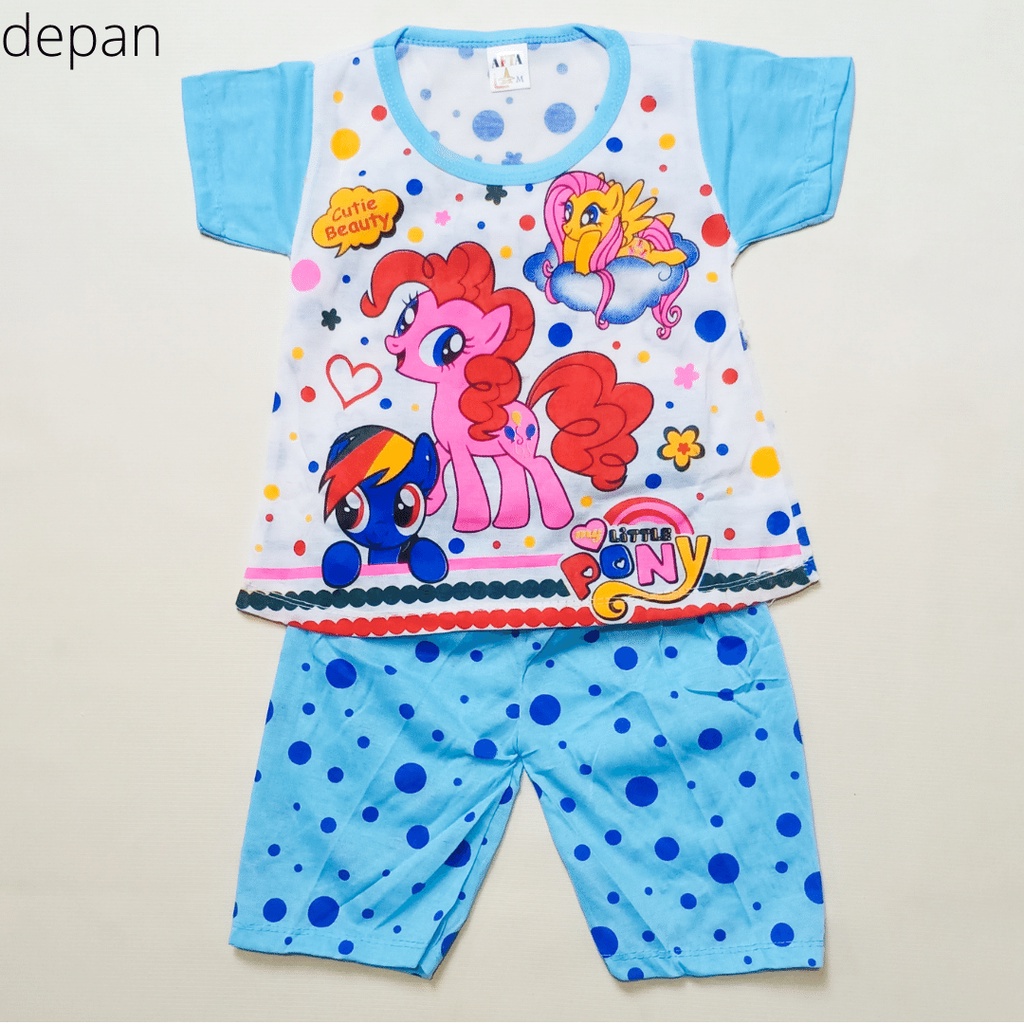 BabynKids - Setelan Anak Perempuan / Setelan Piyama Anak Perempuan / Setelan Anak Gambar Karakter / Setelan Harian Anak