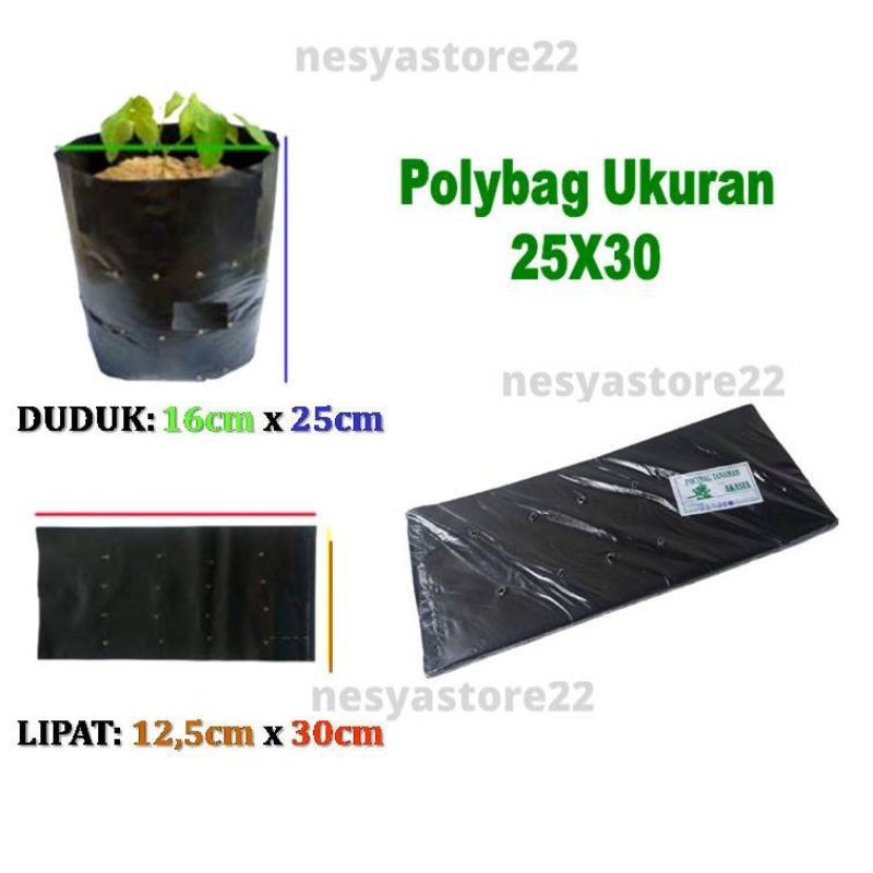 Polibag Polybag Polibek Ukuran 25x30 Eceran 1 Lembar