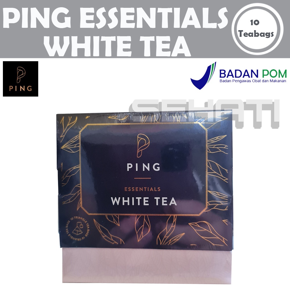 

PING Essentials White Tea Leaf Box = 10 Bags - Teh Putih Alami Celup Daun 10Bags 10Pcs 10 Pcs - 2Tang 2 Tang