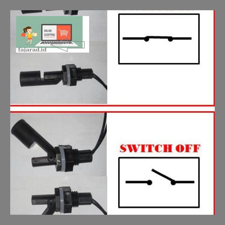 Jual fardd0r5 water level float sensor switch saklar pelampung air