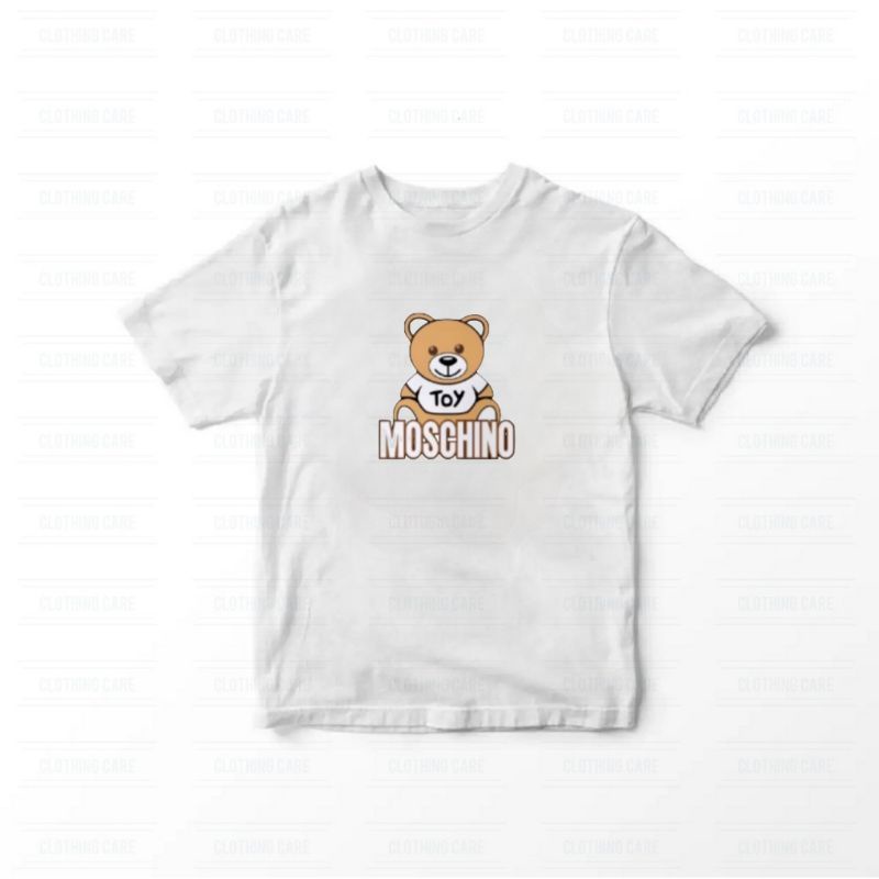 Baju Kaos Atasan Anak Cewek Moschino 1-12Tahun Ukuran S.M.L.XL.2XL.3XL