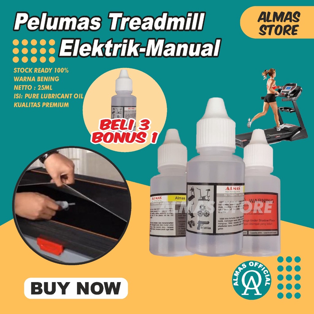 Almas Official BELI 3 BONUS 1 Treadmill Alat Minyak Pelumas Olahraga Oil Lubricant Sepeda Oil Elektr