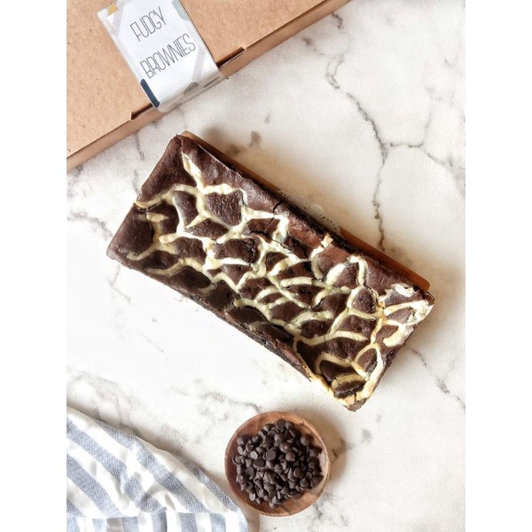 

brownies panggang - Fudgy Brownies - Black Rocky Brownies/ Dus Brownies 20x10x5