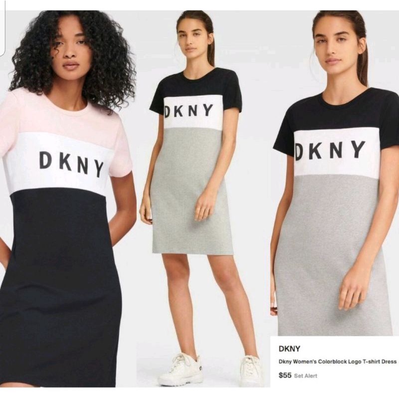 Branded Original DKNY Dress Baju Terusan Colorblock (Sisa Export)