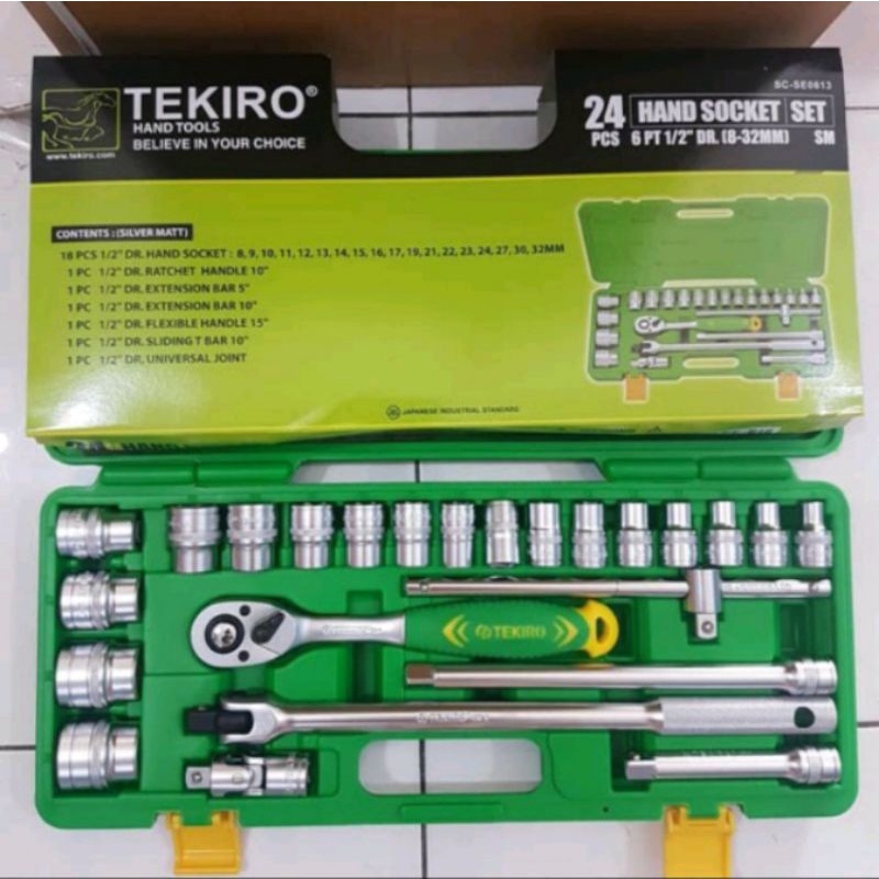 Kunci Shock Set Tekiro Original 21 Pcs 6 Point
