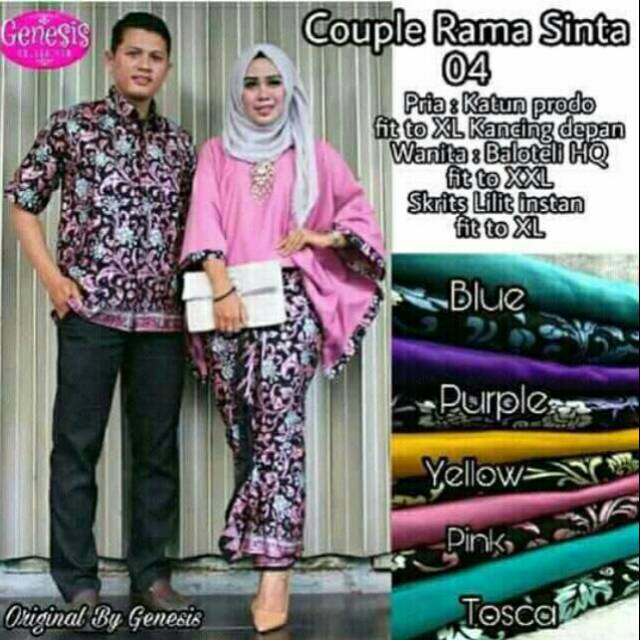 Kebaya batik couple/baju couple/batik couple/setelan kebaya