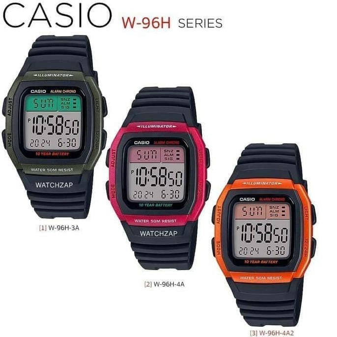 BISA DITAWAR JAM DIGITAL PRIA MURAH● JAM TANGAN CASIO ORIGINAL/ASLI PRIA OUTDOOR W 96H SERIES
