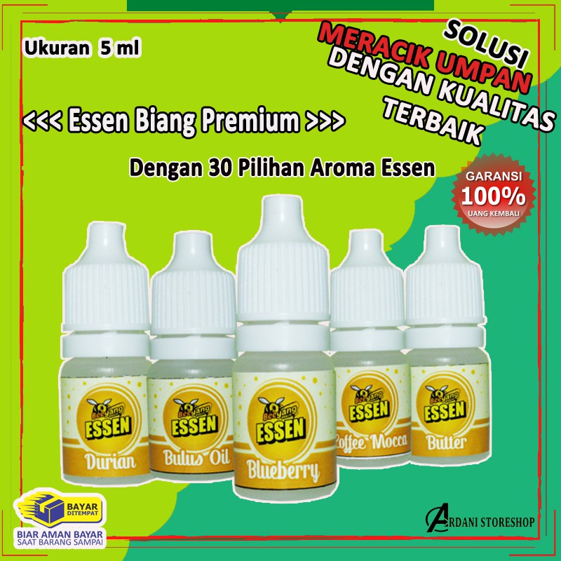 Esen Umpan Pancing Essen Biang Susu Premium Mancing Ikan Mas Lele Patin Bawal Galatama Oplosan 5 ml