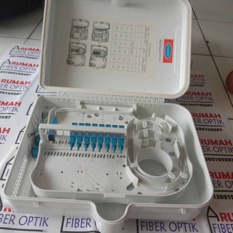 odp 24 core lengkap Splitter PLC 1:8 SC UPC/ODP 24CORE
