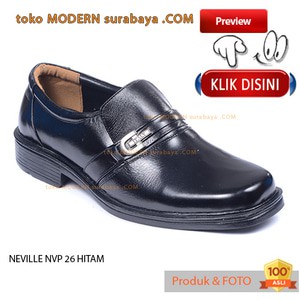 NEVILLE NVP 26 BLACK Sepatu Pria Pantovel Slip On Casual