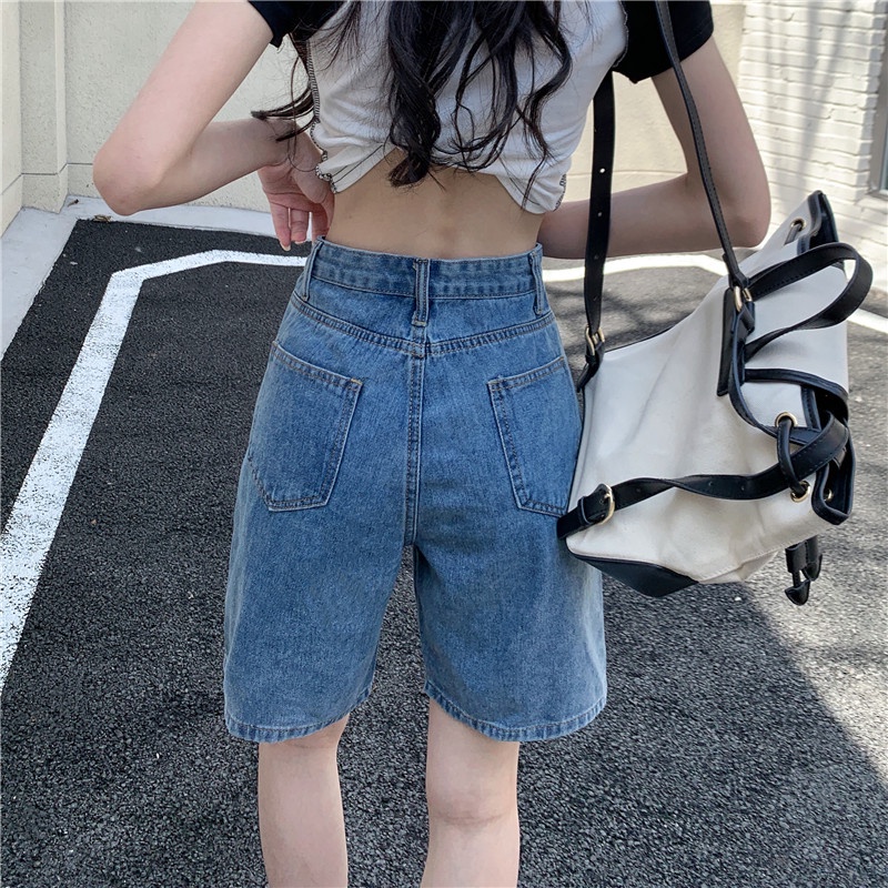 Import Kasual Celana Pendek Denim Wanita / Highwaist Korea Style jeans Celana Pendek Wanita