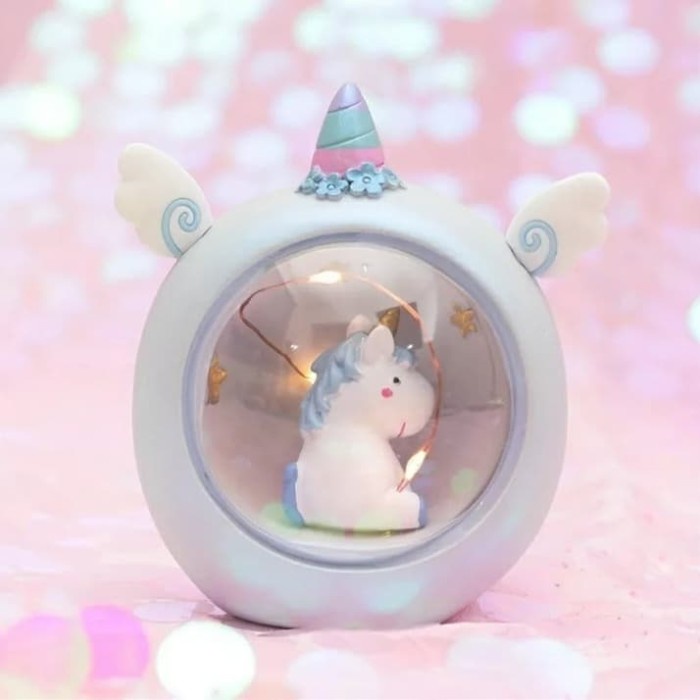 ELEKTRONIK LAMPU LAMPU HIAS/PAJANGAN LED BABY UNICORN RESIN/RESIN