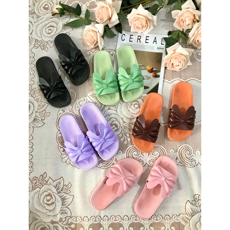 Sandal Slop Motif Pita Timbul Morego V202-D ( KNS )