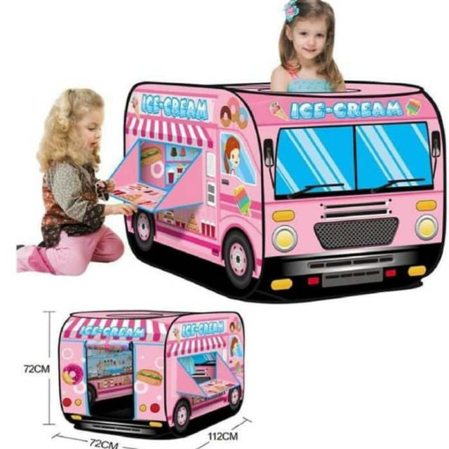 mainan tenda tendaan mobil candy car / fire engine tent