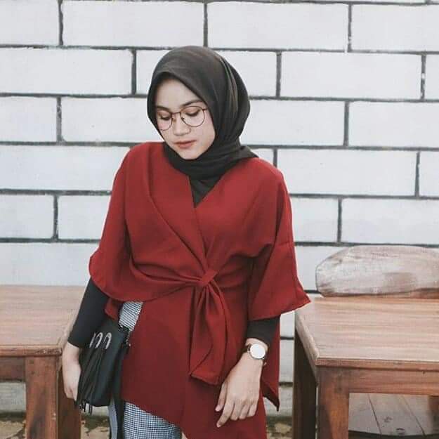 Baju Atasan Irish Outer Cardigan Moscrepe