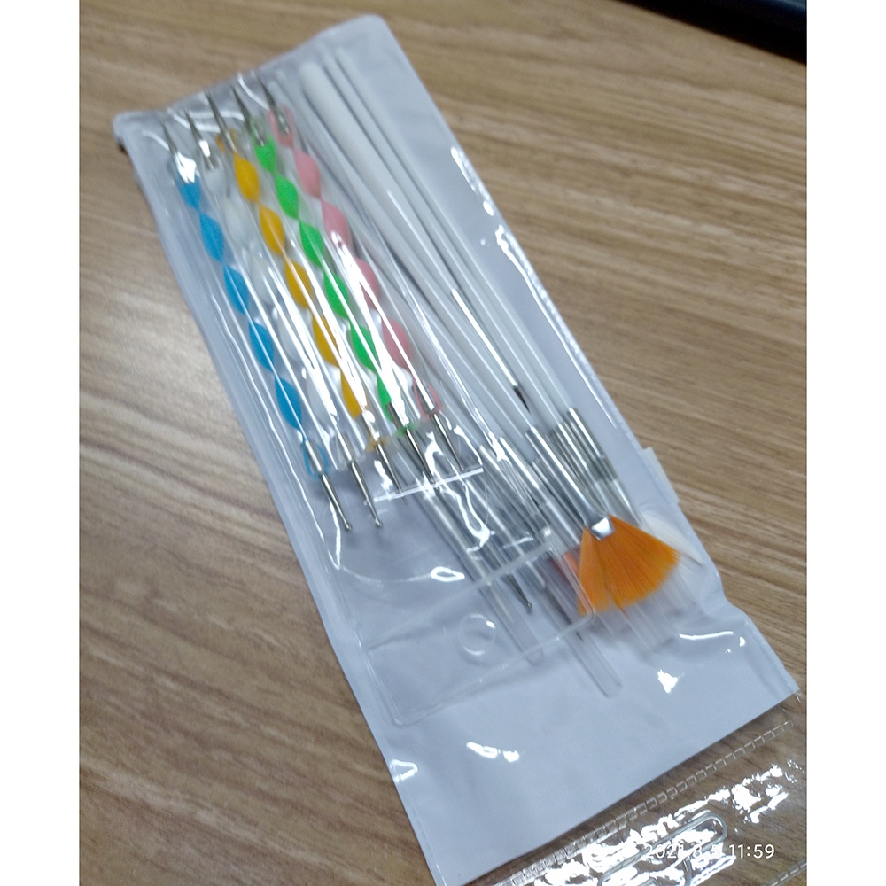 Rhinestone Kuas Kuku 20 in 1