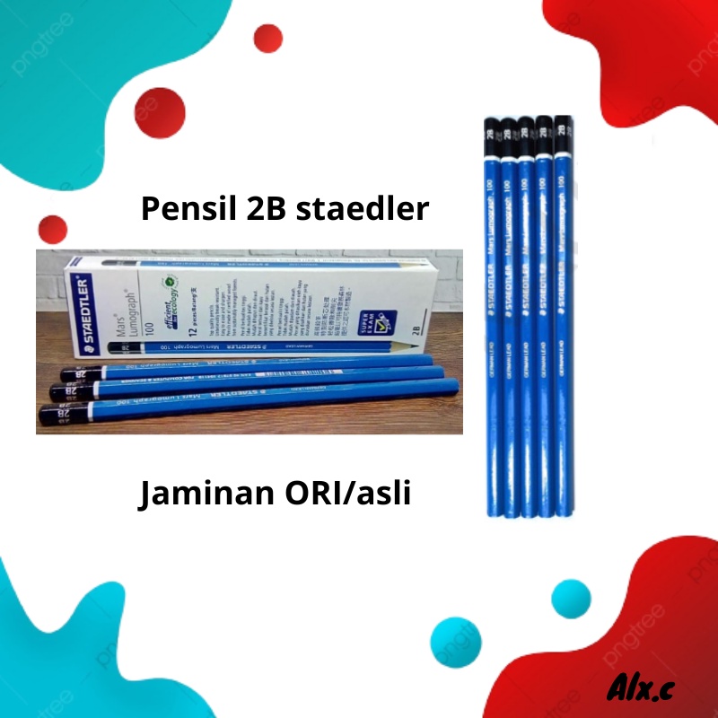 

[Alx] Pensil 2B staedler murah per pak isi 12