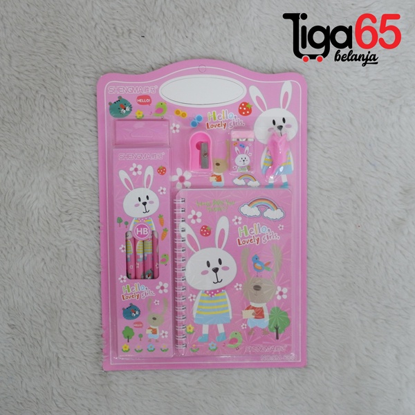 365 STATIONERY SET #40230 Buku &amp; Alat Tulis Anak / Karakter Fancy Gambar Lucu