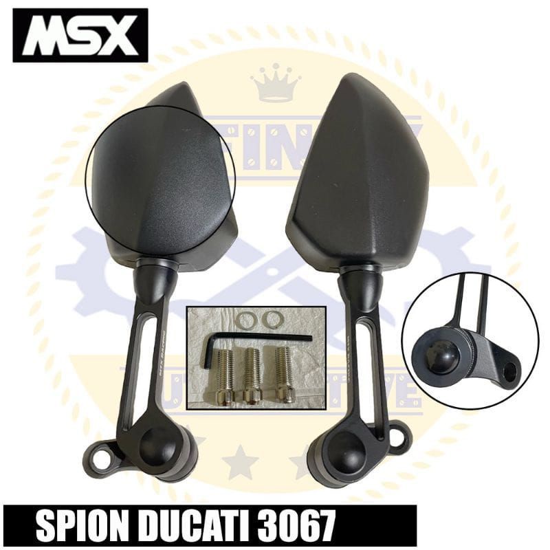 Spion Tomok Model Ducati Monster PNP Nmax Pcx Vario Aerox Vixion CBR Universal