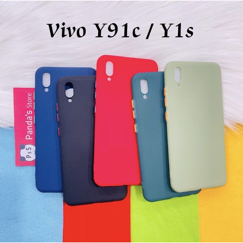 Case Vivo Y91c/Y1s Babycase + Pelindung Kamera, Makaron Full Color (PsS)