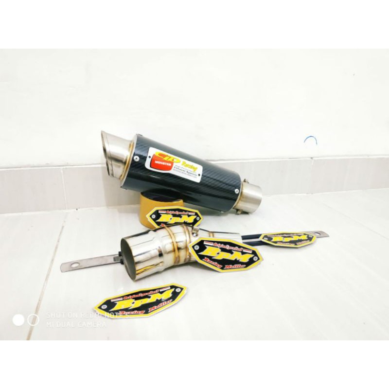 Knalpot CLD Monster Slip On Ninja 250 fi - Ninja 250 karbu - Ninja 250 Mono