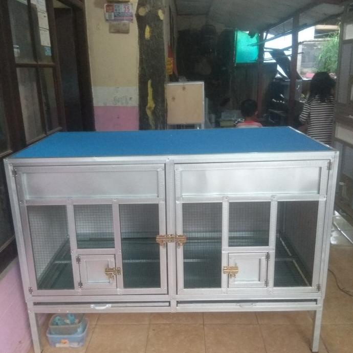 TERBARU|NEW STOCK|READY STOCK|BIG SALE KANDANG MACAN MERPATI 2 PINTU JUMBO PLUS GUPON 