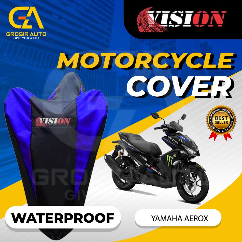 Sarung Motor AEROX Anti air Vision / Cover Selimut Penutup Sarung Mantel Motor Vision