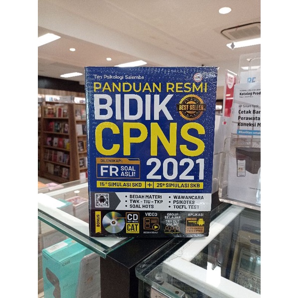 buku panduan resmi bidik cpns 2021 free cd original gramedia