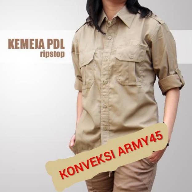Kemeja Pdl Tactical Cewe Lengan Panjang Perempuan Outdoor Lapangan Hiking Wanita