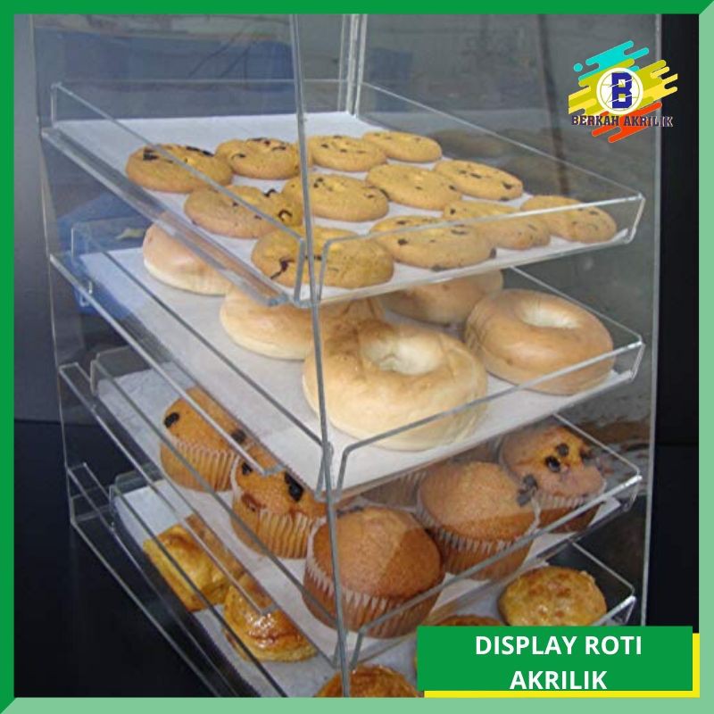  Rak  roti  stainless Display  akrilik murah Custom Rack 