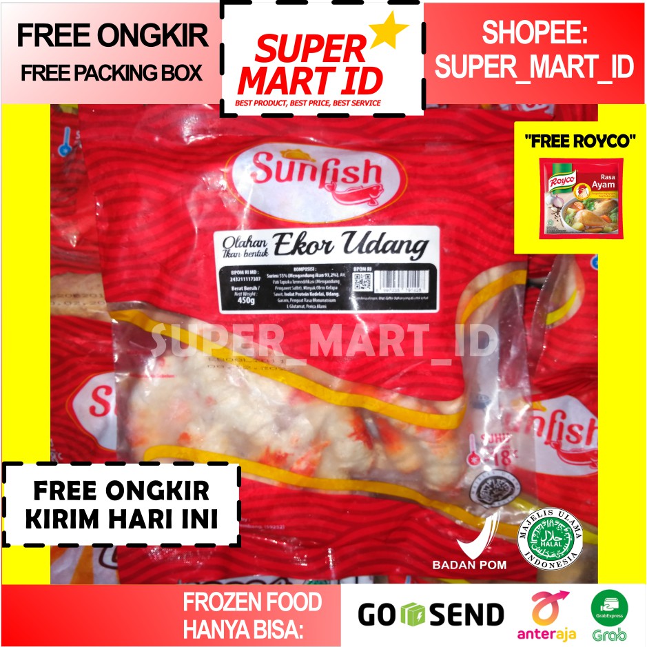 

Sunfish Ekor Udang 450 Gram Olahan Ikan Bentuk Ekor Udang Sunfish Baso Udang Shrimp Ball 450Gram
