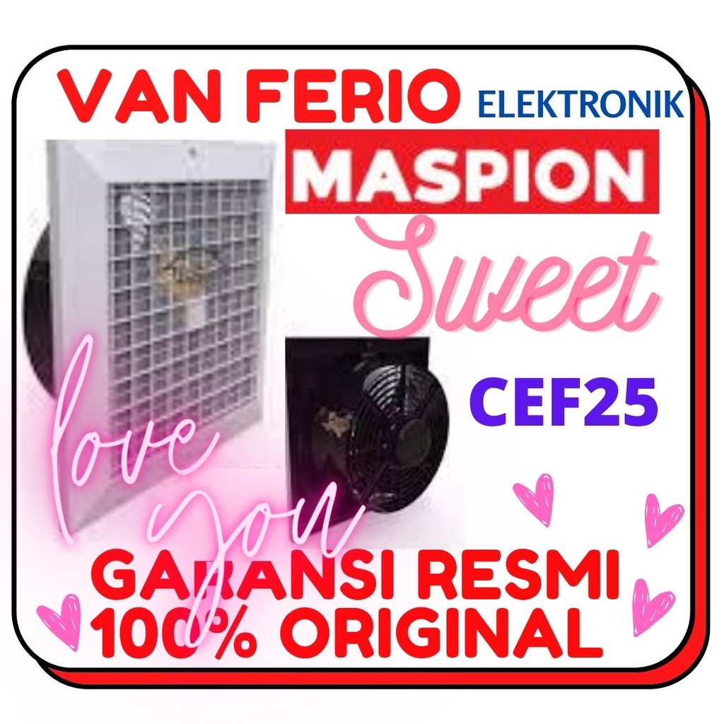EXHAUST FAN MASPION 10 INCH CEF 25 (10") PLAFON CEILING / HEXOS CEF25