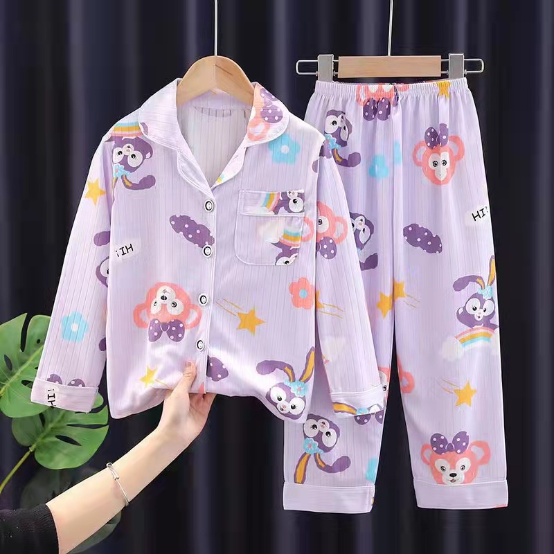 SETELAN BAJU TIDUR PIYAMA ANAK IMPORT A1093