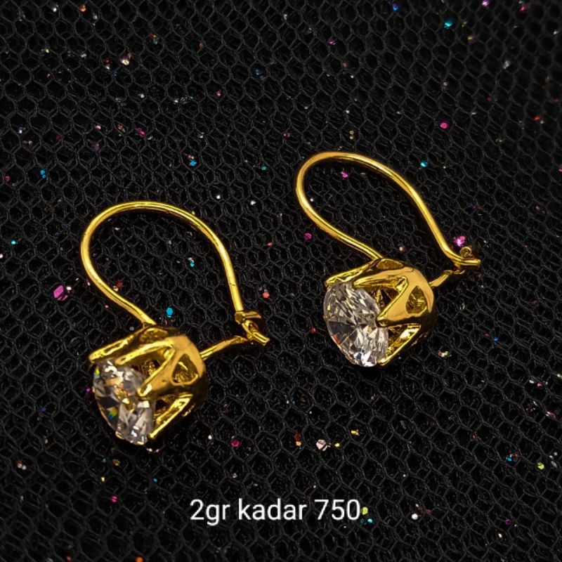 Anting Emas 17 K - 2gr Kadar 750 - 3013