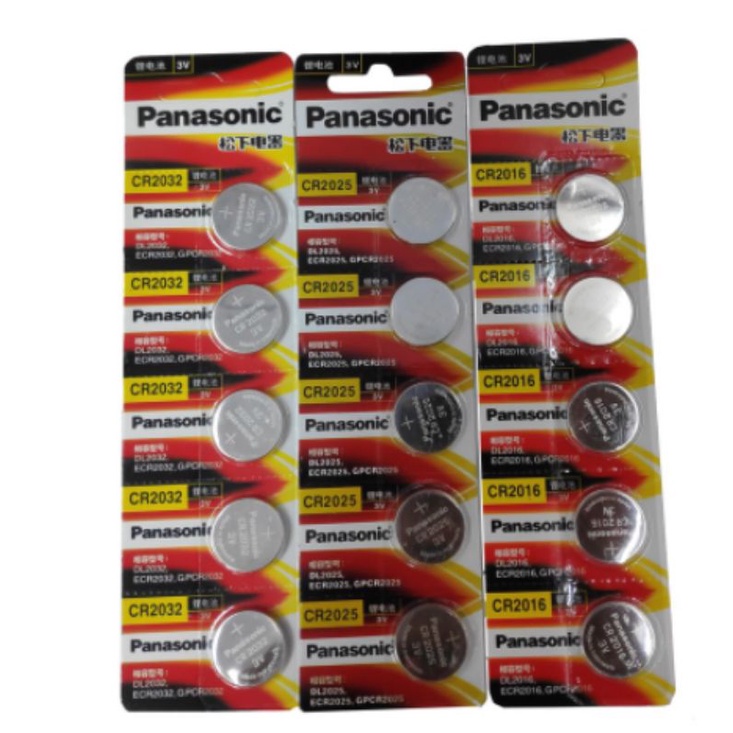 Baterai Kancing Panasonic CR 2032 / CR 2025/ CR 2016 (HARGA  1 PCS )