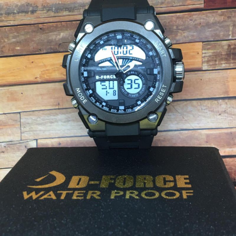 jam tangan pria D Force rantai Double Time DFDTRM 003