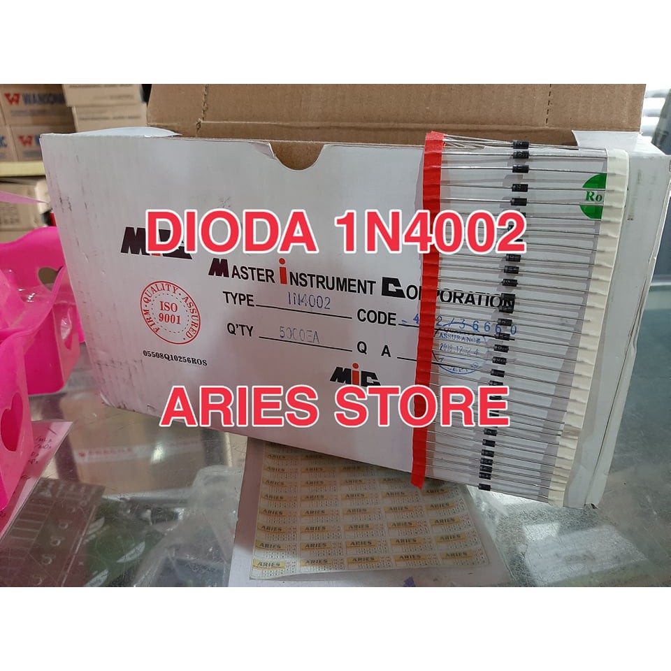 DIODA 1A 1 AMPERE  IN4002 1N 4002 MIC RENCENG KAKI GEMUK