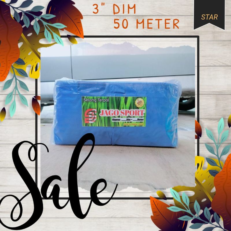 SELANG TERPAL PLASTIK 3 DIM 50 METER/ SELANG SAWAH/ SELANG DRIP IRIGASI 3 DIM/ SELANG PETANI/ SELANG
