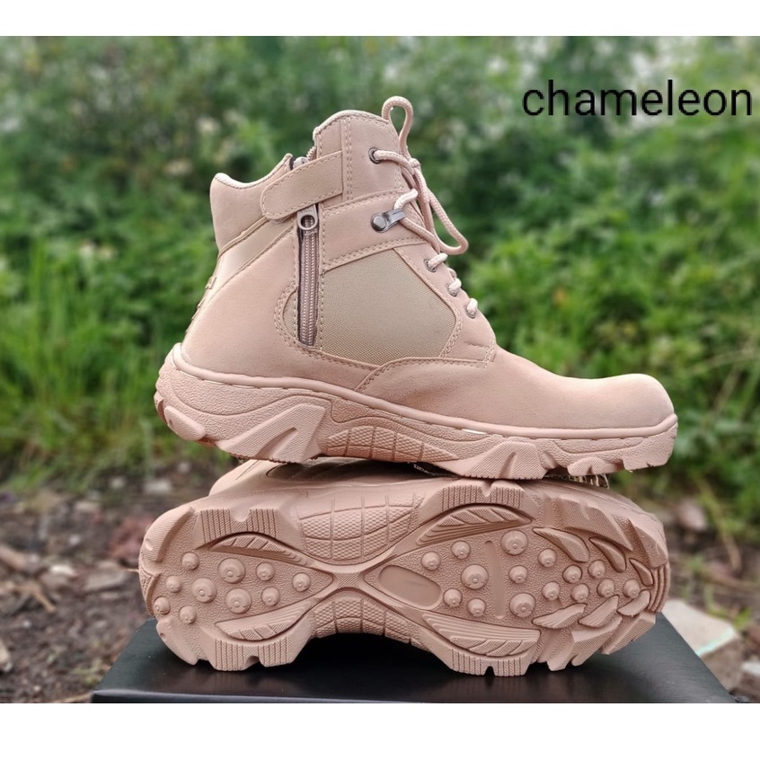 SEPATU BOTSS PLAT BESI GUNUNG ADVENTURE  HIKING TAKTIKAL 6INC