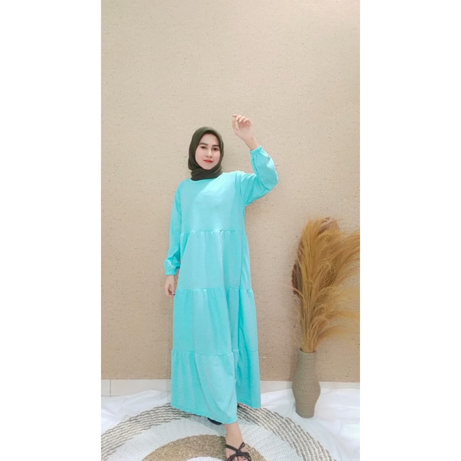 FC- DRESS AMARA MAXY MUSLIM WANITA / BASIC BASIKA HOMEY DRESS MIDI WANITA