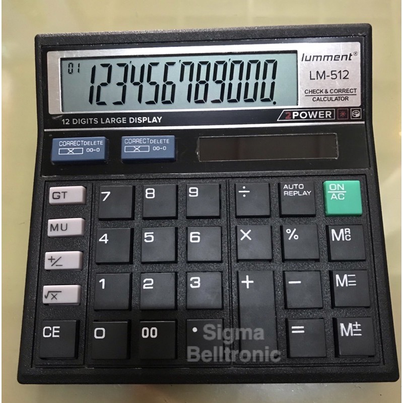 

Kalkulator 12 digit lummens calculator LM-512